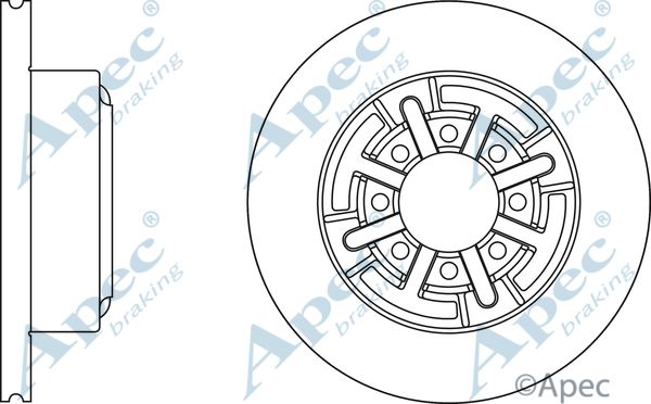 APEC BRAKING Jarrulevy DSK959